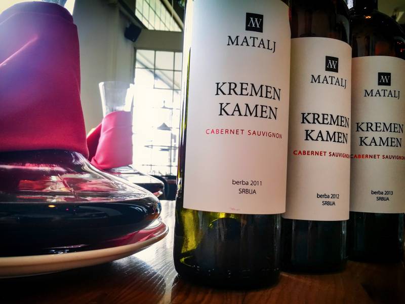 mataljeva vina u restoranu sa mišelinovom zvezdicom