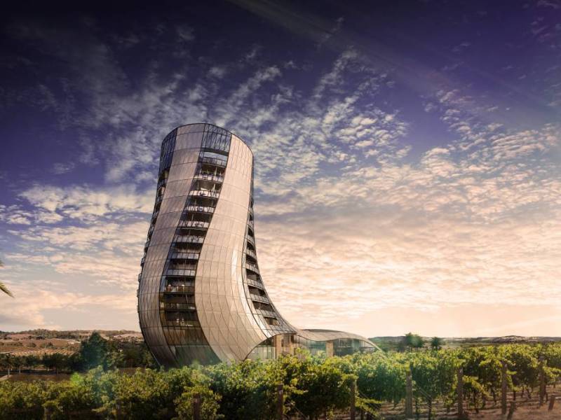 hotel u vinogradu postaje novi simbol australije