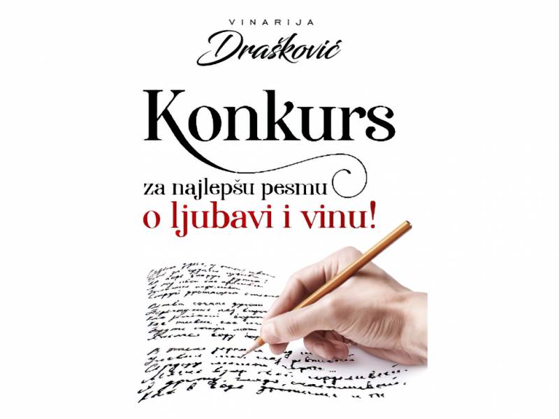 raspisan konkurs za pesme o ljubavi i vinu