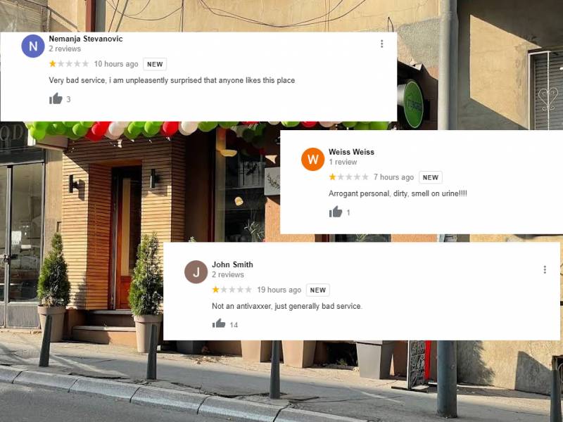 lažne rezervacije i lažne recenzije za malu italiju