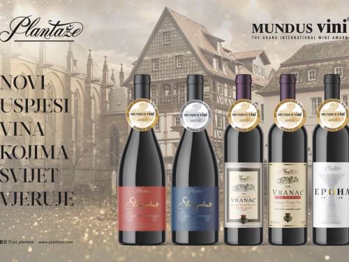 zlata za plantaže na ocenjivanju mundus vini