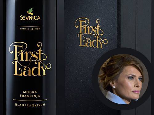 slovenci napravili vino u čast melanije tramp 
