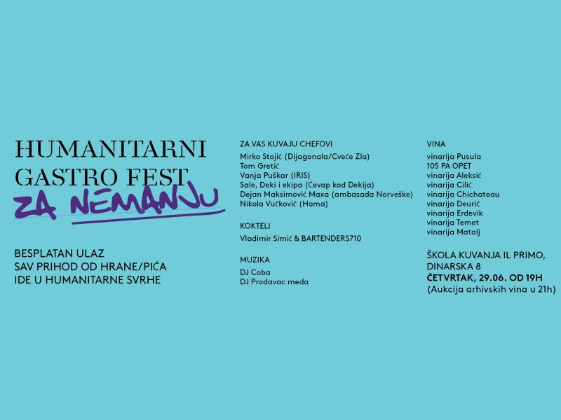 humanitarni gastro fest za malog nemanju