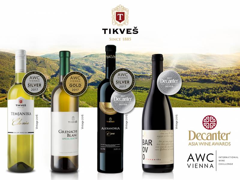 vina iz tikveša oborila rekord u broju nagrada 