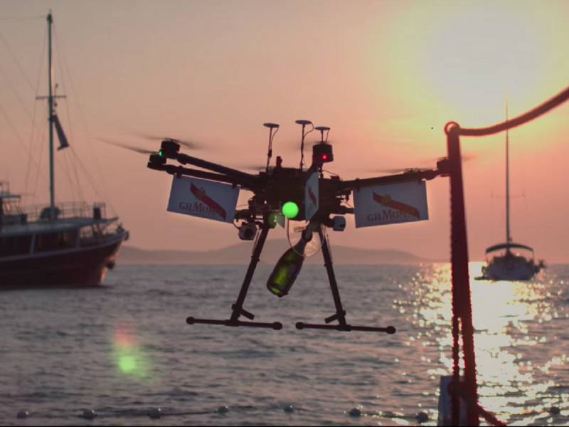 budućnost vina jestive boce i isporuka dronovima 