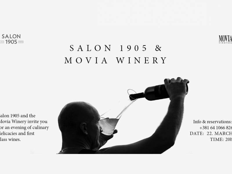 večera sa vinima iz slovenije u salonu 1905