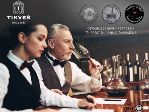 tikvešova vina osvojila 22 nagrade širom evrope