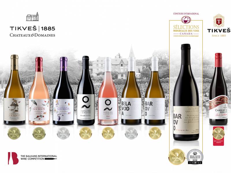 nove medalje za vina tikveš