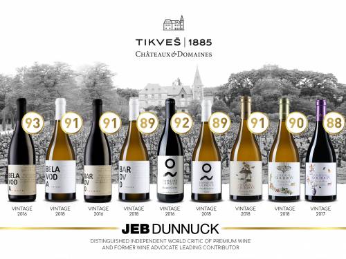 visoke ocene kritičara za devet tikvešovih vina